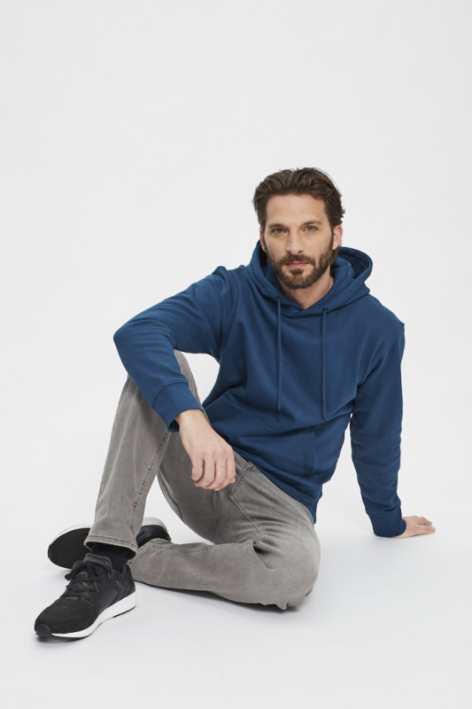 Sweat basic bleu marine homme