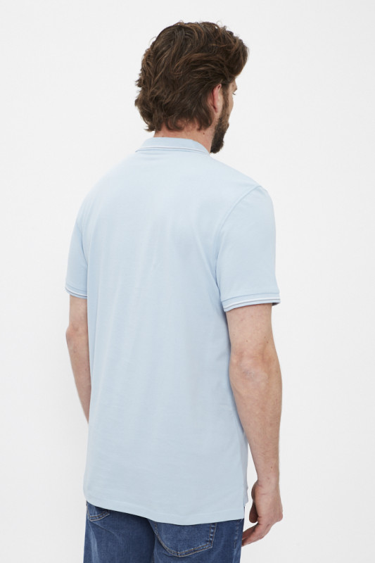 Polo regular fit bleu