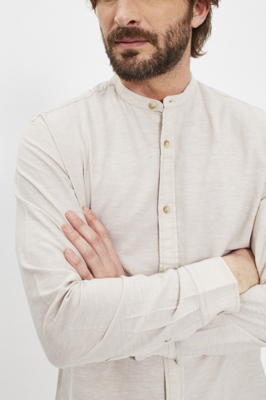 Chemise coton et lin