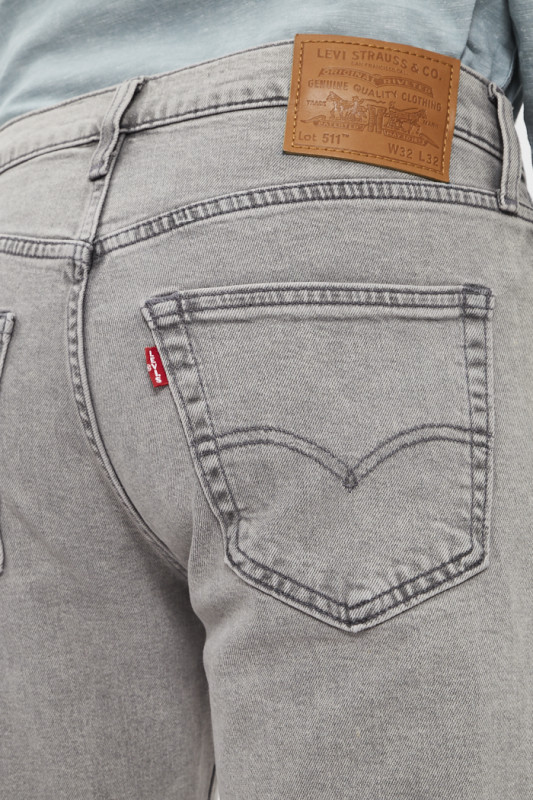 Jeans 511 gris délavé stretch levi's  poches