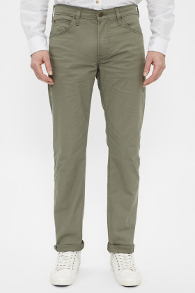 Jeans Daren Zip fly vert olive homme