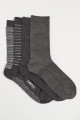 Giftbox 4 paires de chaussettes grises