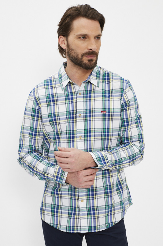 Chemise à carreaux Ls Battery coupe slim homme