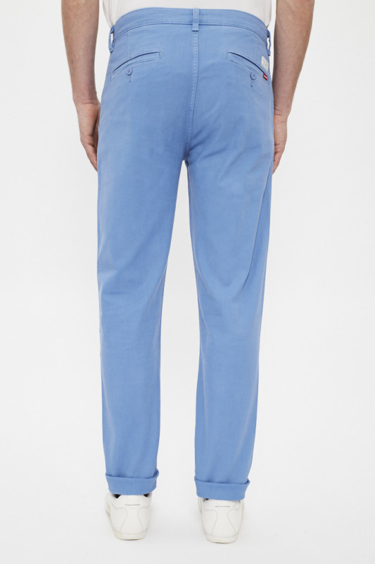 chino slim taper bleu riviera