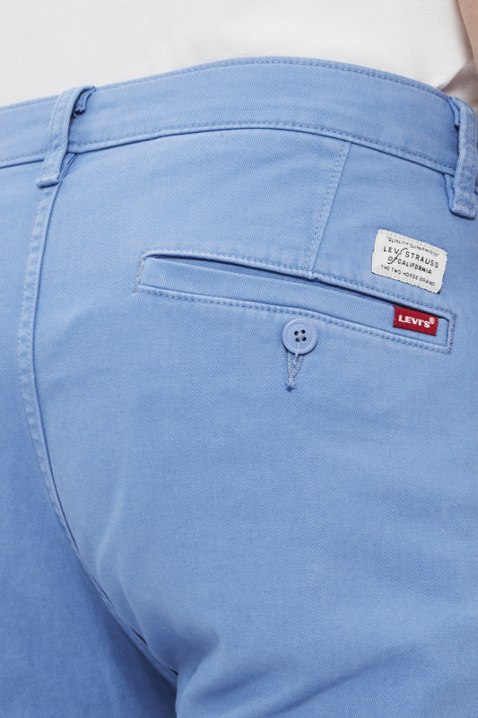chino slim taper bleu riviera coton mélangé levi's