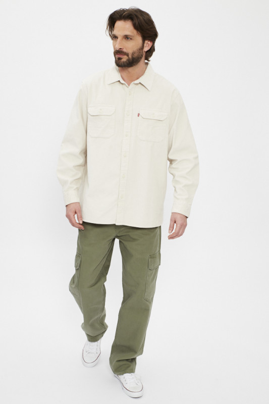 Jeans ample cargo Silvertab vert kaki homme levi's