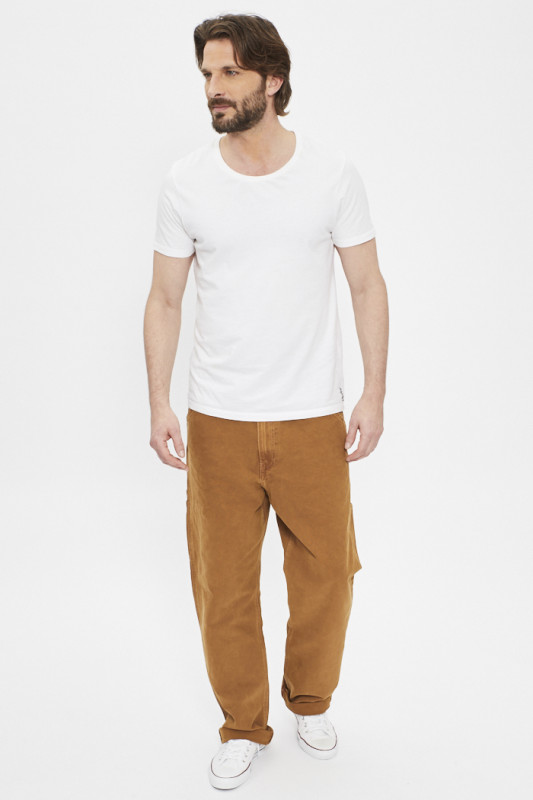 Pantalon 568 charpentier ample marron homme levi's