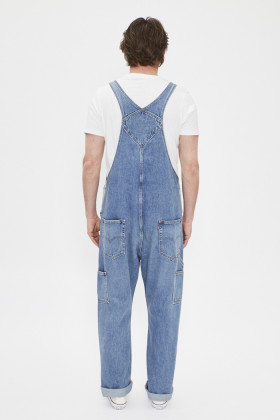 Salopette en jeans medium indigo