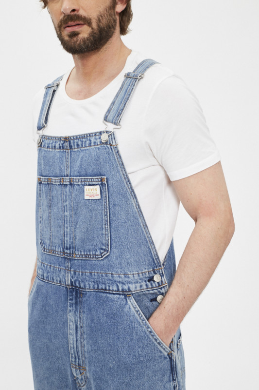 Salopette en jeans medium indigo homme levi's