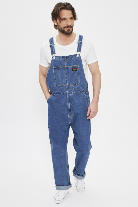 Salopette bleu denim homme 