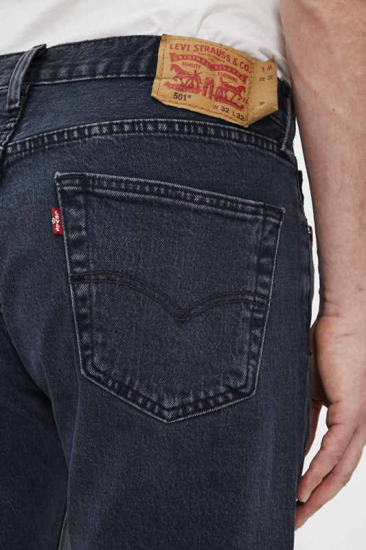 Jeans 501 Original Wood Bowls Blacks levi's en coton mélangé