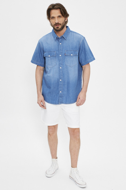 Short en jean original blanc homme Jack & Jones