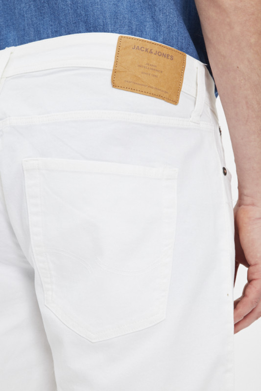 Short en jean original blanc en coton mélangé