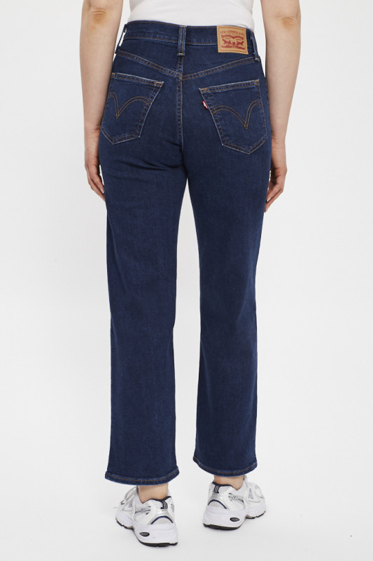 Jeans ribcage straight ankle dark indigo