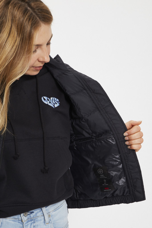 Doudoune sans manches matelassée noire fermeture zippé levi's