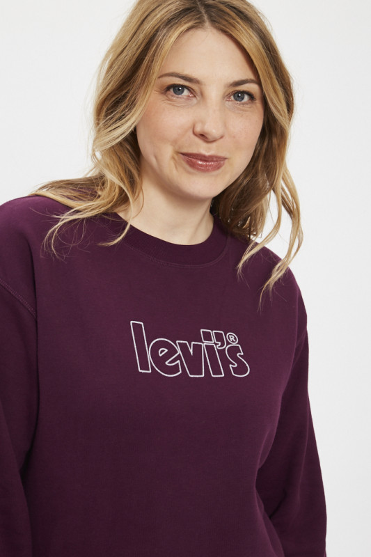 Sweat standard prune levi's en coton
