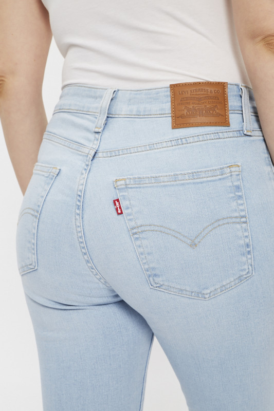 Jeans 721 bleu délavé extensible coton mélangé