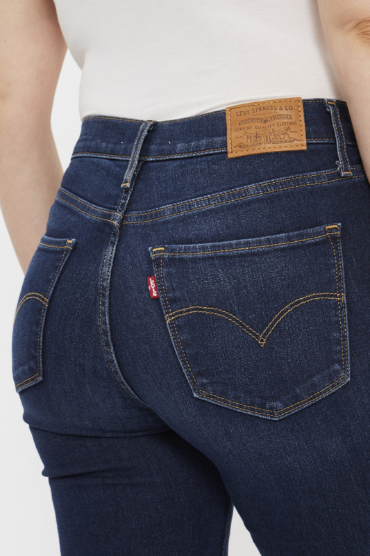 Jeans 720 super skinny taille haute levi's coton mélangé