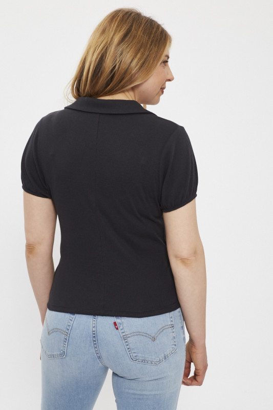 Cache-coeur noir caviar