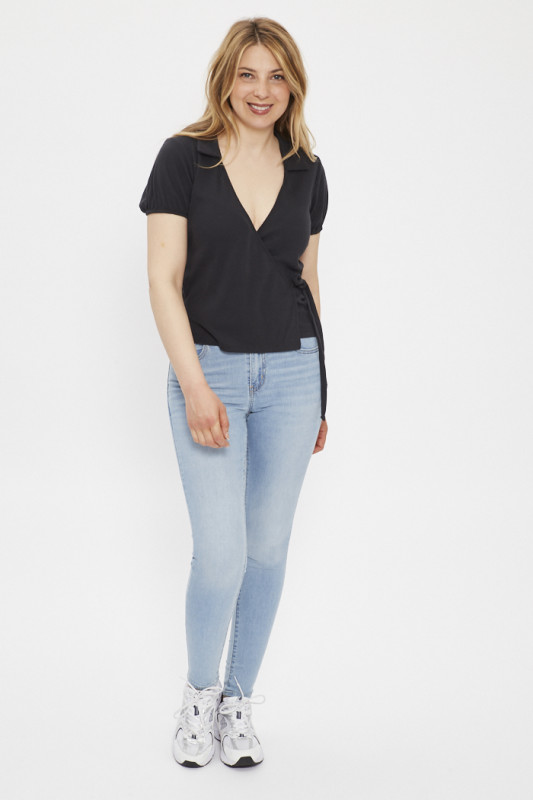 Cache-coeur noir caviar femme Levi's
