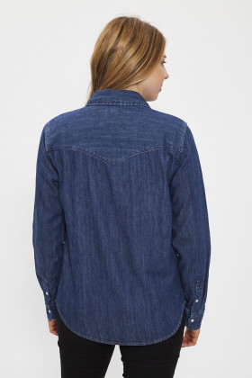 Chemise iconic Western dark indigo