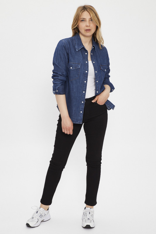 Chemise iconic Western dark indigo femme levi's