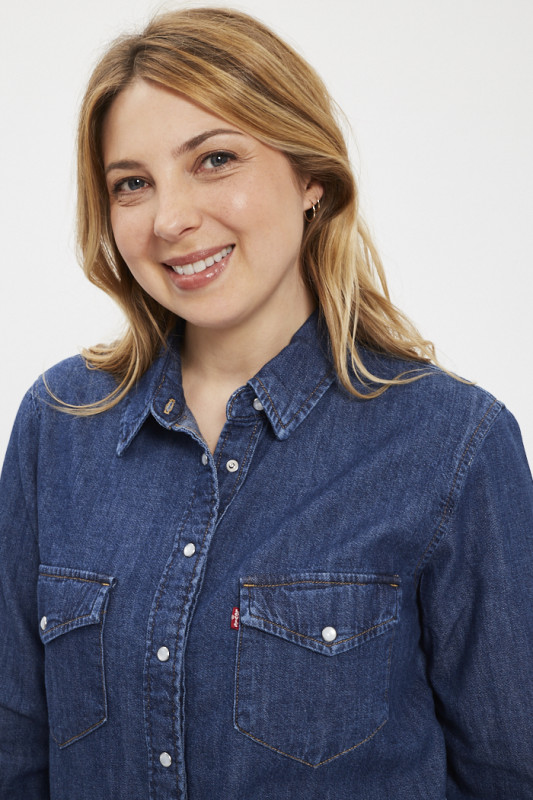 Chemise iconic Western dark indigo manches longues lev'is
