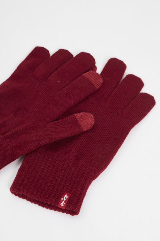 Gants rouges compatible écran tactile