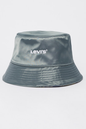 Bob réversible vert et multicolore femme