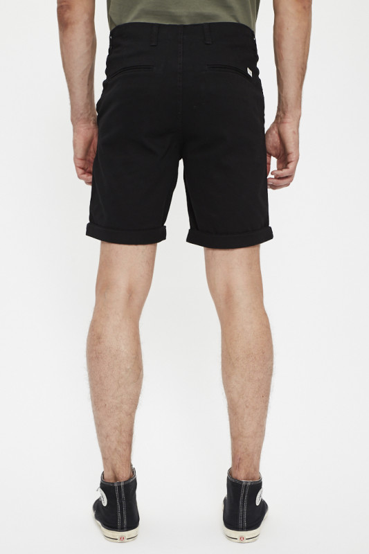Short chino noir charbon homme