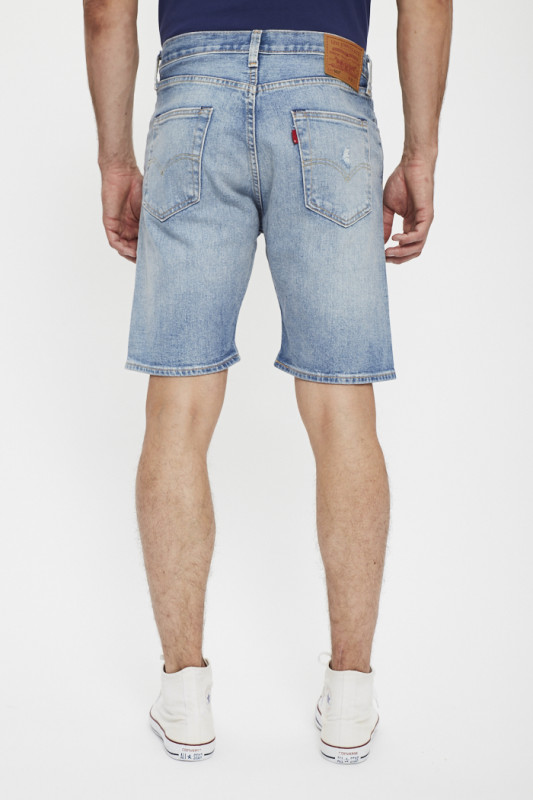 Short jeans 501 light indigo homme