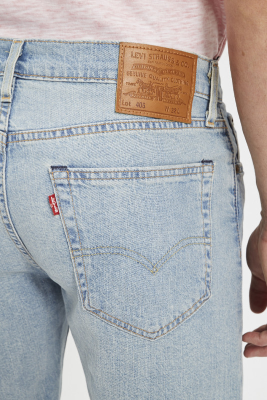 Bermuda en jeans 405 denim clair en coton mélangé levi's