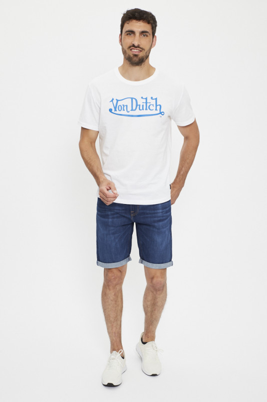 Short en jean bleu Sprinfield homme Lee