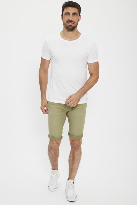 Bermuda Maldive kaki taille élastiquée homme paname brothers