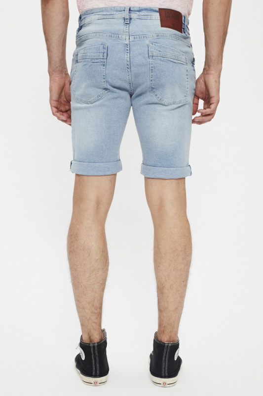 Short en jean Bradley light blue