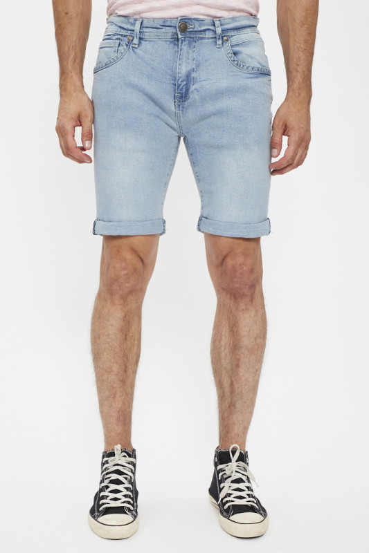 Short en jean Bradley light blue homme
