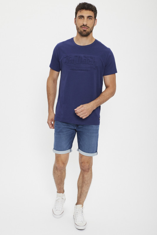 Short en jean avec revers bleu denim homme Jack & Jones