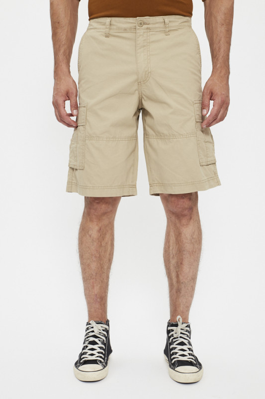 Bermuda cargo beige foncé homme