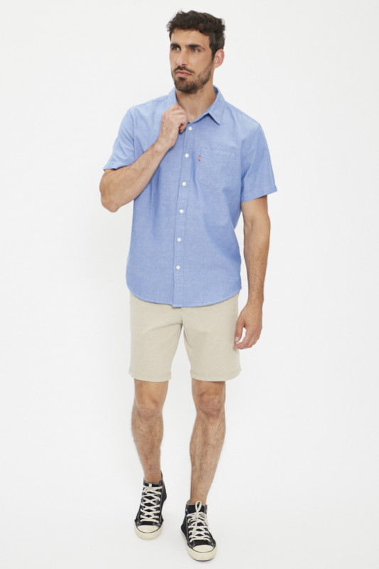 chemisette classique bleu ciel homme levi's