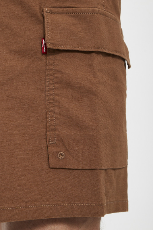 Short surplus Cargo marron coton mélangé levi's