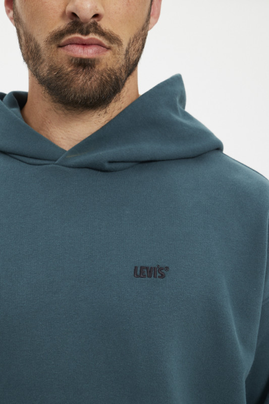 Hoodie Gol Tab vert mousse levi's en coton 