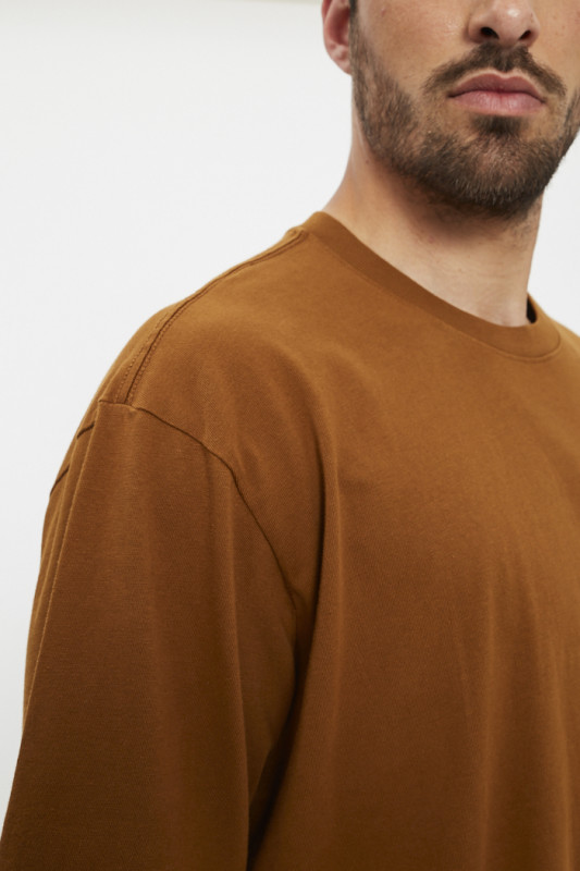 T-shirt vintage marron coupe décontractée en coton Levi's