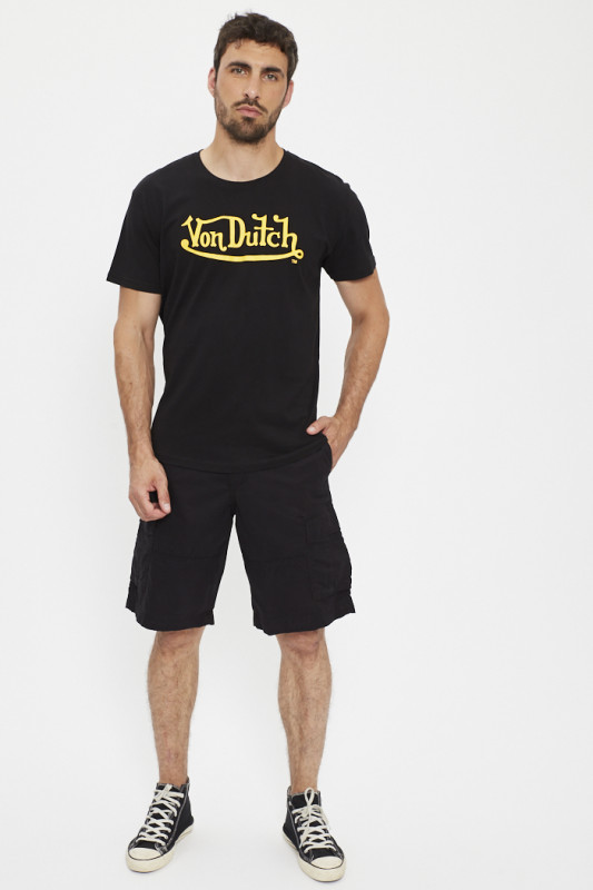 t-shirt manches courtes noir modèle Bruce homme von dutch
