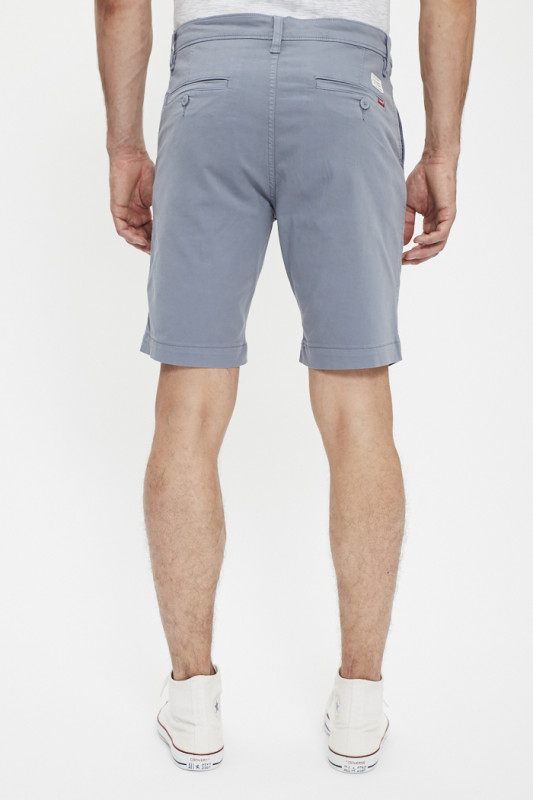 Short chino bleu gris homme levi's coton mélangé