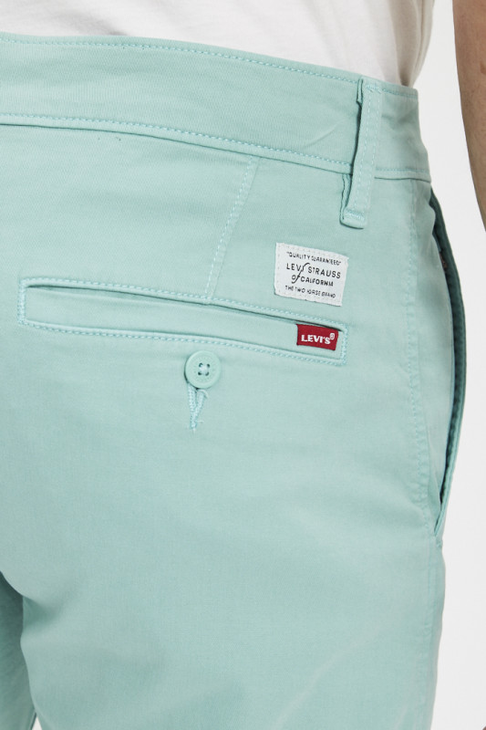 Short chino vert d'eau homme