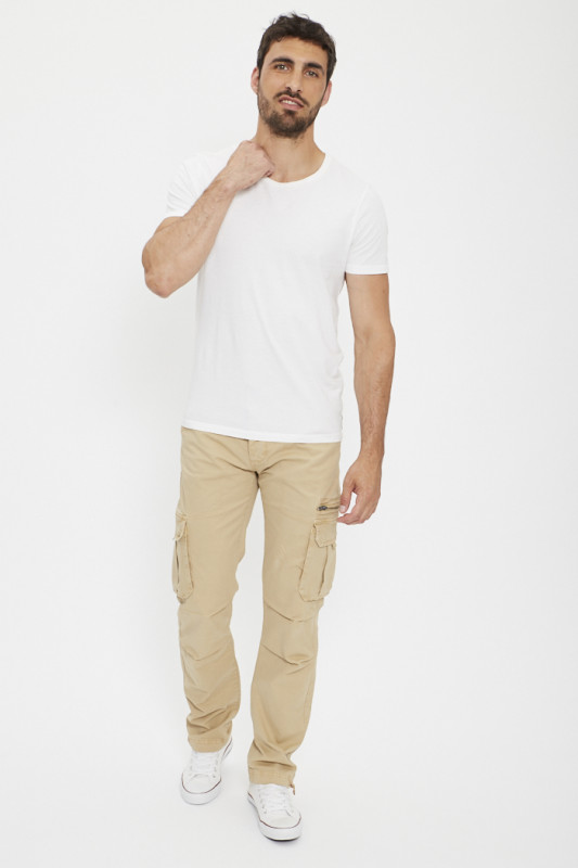 Pantalon multi poches homme