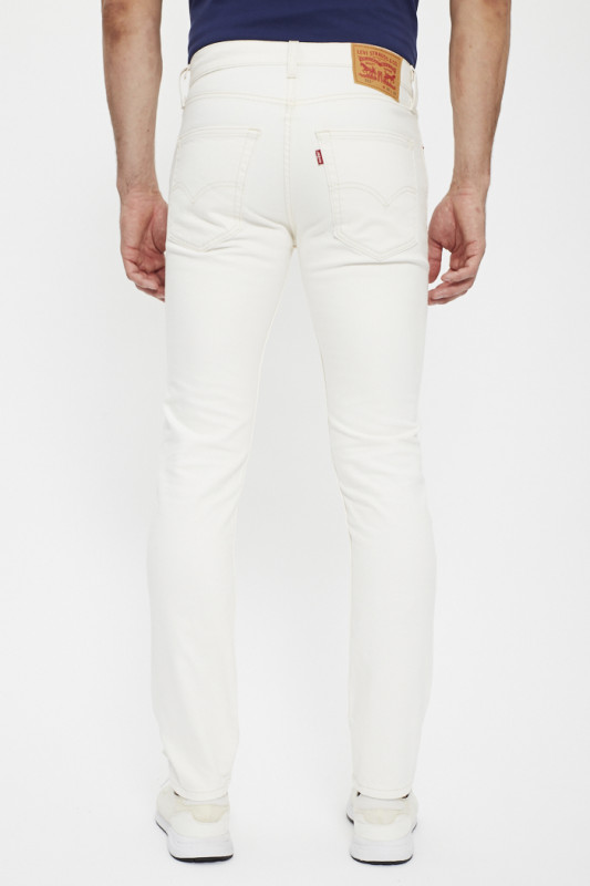 Jeans 512 slim taper blanc homme levi's coton mélangé