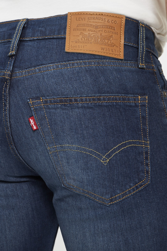 511 slim blue levi's coton