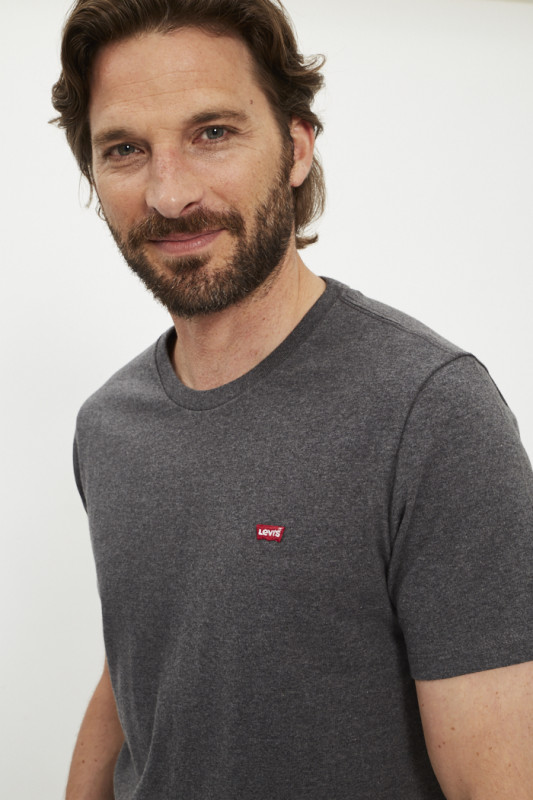 T-shirt regular fit gris chiné levi's en coton