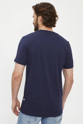 T-shirt 3D logo RAW bleu marine